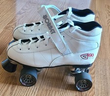 Patins de velocidade Pacer Roller derby Hornet G60 branco tamanho 10, usado comprar usado  Enviando para Brazil