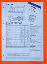 IVECO / FICHE TECHNIQUE / DAILY 35 - 10 . 1 / CHASSIS PORTEUR de 1989 comprar usado  Enviando para Brazil