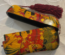 Rara Bolsa de Noite Rafael Sanchez Laca Vermelha Bolsa de Noite Borla Vintage Oriental comprar usado Rara Bolsa de Noite Rafael Sanchez Laca Vermelha Bolsa de Noite Borla Vintage Oriental comprar usado  Enviando para Brazil