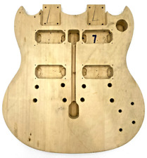 Guitarra elétrica estilo SG de pescoço duplo - Alder (?) Corpo de guitarra - Sem marca, usado comprar usado  Enviando para Brazil