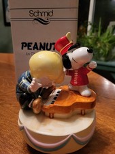 Caixa de música 1983 Peanuts por Schmid. Caixa original, certificado de autenticidade... comprar usado  Enviando para Brazil