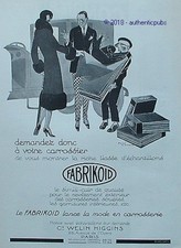 Publicite fabrikoid revetement d'occasion  Cires-lès-Mello