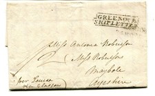 Incoming stampless entire for sale  NOTTINGHAM