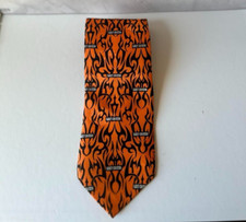 Gravata Harley Davidson laranja chamas pescoço "tatuagem tribal" 2005 usada comprar usado  Enviando para Brazil