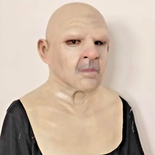 Máscara de látex realista cabeça cheia velho para filme cosplay adereços de Halloween comprar usado  Enviando para Brazil