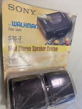 Vintage Anos 80 Sony SRS-7 Mini Sistema de Alto-falante Estéreo Para Walkman Novo Na Caixa, usado comprar usado  Enviando para Brazil