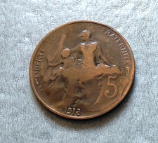 Monnaie centimes 1913 d'occasion  Tullins