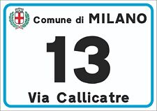 Numero civico metallo usato  Roma