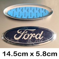 145mm Ford Focus MK 2012 2013 2014 plakietka bagażnika transit emblemat owalny niebieski na sprzedaż  Wysyłka do Poland