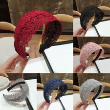 Diadema ancha accesorios diadema encaje diadema informal envoltura para la cabeza banda para el cabello Alice segunda mano  Embacar hacia Mexico