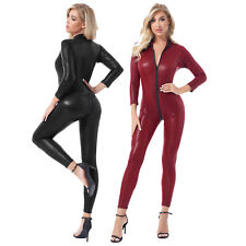 Damen wetlook jumpsuit gebraucht kaufen  Bremen