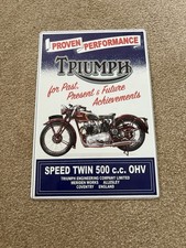 Triumph motorcycle metal for sale  STOWMARKET