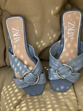 Zara blue sliders for sale  WORTHING
