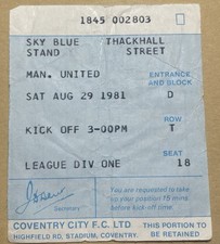 Coventry city manchester for sale  MACCLESFIELD