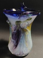 Vase vintage verre d'occasion  Monts-sur-Guesnes