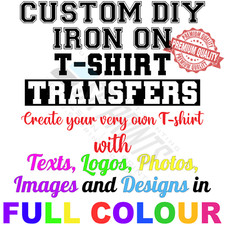 Personalised iron transfers for sale  CROYDON