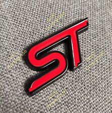 Emblema emblema ST vermelho brilhante preto para carro Ford Fiesta Focus Mondeo Puma cromado comprar usado  Enviando para Brazil
