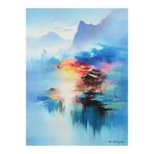 H Leung "Twilight Mist II" Signed Canvas Limited Edition Artwork for sale  USA