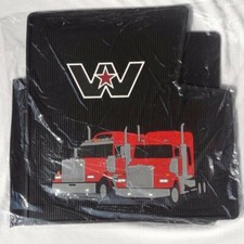 Usado, Tapetes de assoalho de borracha preta fabricante de equipamento original Western Star Truck com logotipo - 4900 e a maioria Constellation comprar usado  Enviando para Brazil