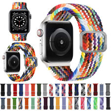 Apple Watch Série se 7 6/5/4/3 de Nylon trançado ajustável Cinta Banda Stretch comprar usado  Enviando para Brazil