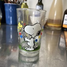 Snoopy peanuts glass for sale  BATH