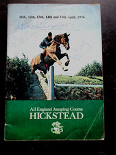 Vintage signed hickstead for sale  BASINGSTOKE