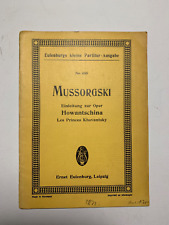 Noten mussorgski einleitung gebraucht kaufen  Berlin