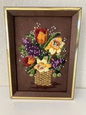 Vintage needlepoint framed for sale  Saratoga