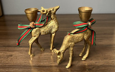 Vtg brass deer for sale  Quincy