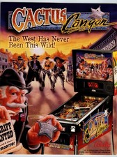 Cactus canyon pinball for sale  Collingswood