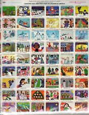Hoja completa de sellos de Navidad 1978 Greetings from the Children of America segunda mano  Embacar hacia Mexico