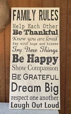 Family rules canvas for sale  Danville