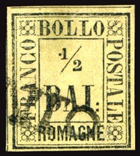 Romagne 1859 baj. usato  Roma