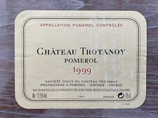 étiquette château trotanoy d'occasion  Toul