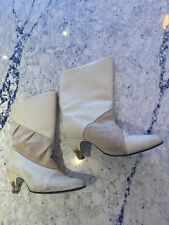 Cream boots size for sale  CHELMSFORD