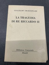 Shakespeare tragedia riccardo usato  Viu