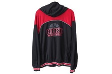 Vintage NIKE Koszykówka Track Kurtka z kapturem Pełny zamek błyskawiczny Rozmiar XL swoosh duże logo lata 90., używany na sprzedaż  PL