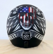 Capacete de motociclista Daytona DC6 Cruiser com Love It or Leave It DOT - GG comprar usado  Enviando para Brazil