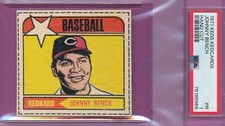 PSA 1 PR JOHNNY BENCH HOF 1971 KEDS KEDCARDS CORTE À MÃO CLASSIFICADO POBRE VINTAGE *TPHLC comprar usado  Enviando para Brazil
