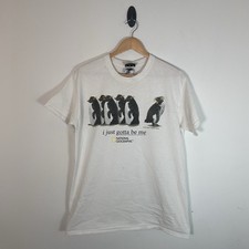Camisa pinguim vintage “I Just Gotta Be Me” 2001 National Geographic Rockhopper M comprar usado  Enviando para Brazil