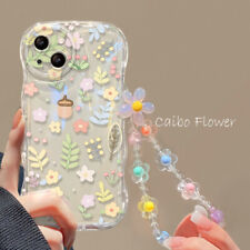 Capa Hot Phone Feminina Meninas + Corrente de Flores para iPhone Samsung Huawei OPPO comprar usado  Enviando para Brazil