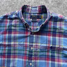 Camisa polo Ralph Lauren RL ajuste desdobrado multicolorida manga curta grande comprar usado  Enviando para Brazil