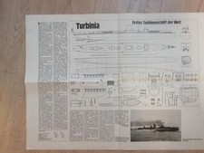 Bauplan turbinenschiff turbini gebraucht kaufen  Ruhland