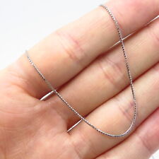 Colar de corrente de prata esterlina 925 Itália caixa fina 16"" comprar usado Colar de corrente de prata esterlina 925 Itália caixa fina 16"" comprar usado  Enviando para Brazil