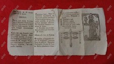 Antico santino incisione usato  Mugnano di Napoli