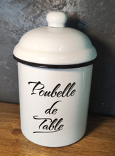Poubelle table émail d'occasion  Bailleul