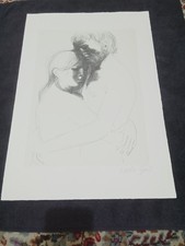 EMILIO GRECO LITOGRAFIA ORIGINALE 1984 AMANTI FIRMATO IN BASSO A DESTRA A MATITA comprar usado  Enviando para Brazil