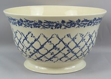 Vintage WILLIAMS SONOMA Blue Harvest DUŻA miska do mieszania 10" x 6" na sprzedaż  Wysyłka do Poland