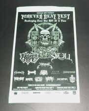 POSTER DA TURNÊ FOREVER DEAF FEST/CONCERTO - Música rock heavy metal comprar usado  Enviando para Brazil