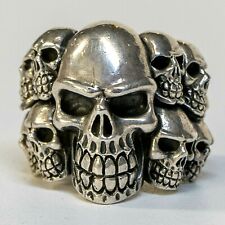Skull cluster ring for sale  NEWTON ABBOT